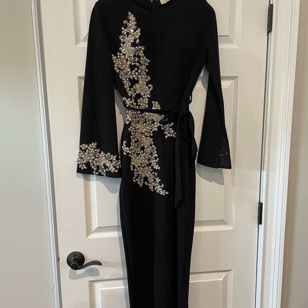 Veiled Collection Black evening gown